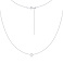 Тонкое серебряное колье Сердце (арт. 7507/2365п) – изображение 2