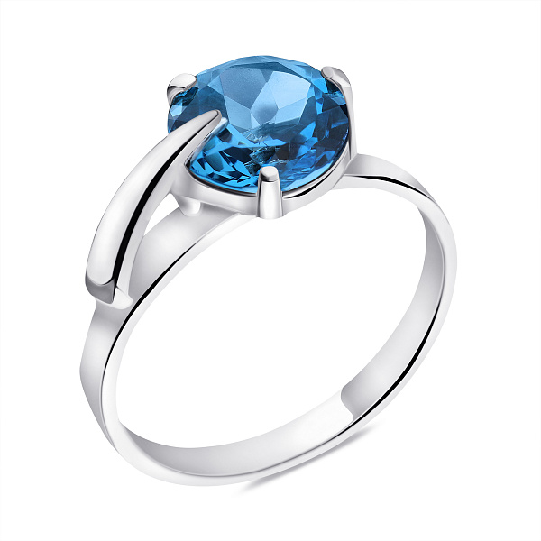 Кольцо из серебра с топазом (арт. 7501/575Птгкп) – изображение 1