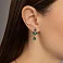 Сережки-подвески из золота с кварцем (арт. 110676Пз) – изображение 2