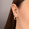 Серьги из красного золота с фианитами (арт. 1091718/20) – изображение 2