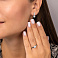 Золотые серьги с фианитом (арт. 112700б) – изображение 4