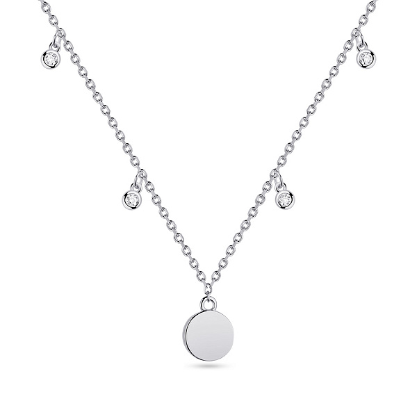 Серебряное колье с подвесками (арт. 7507/1400/10) – изображение 1