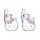 Серебряные детские серьги Kitty с эмалью (арт. 7502/1066ебрсю) – изображение 1