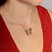 Золотое колье Бабочка Francelli (арт. 352713жкр) – изображение 3