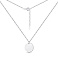 Серебряное колье "Монета" без камней (арт. 7507/1099/15) – изображение 2