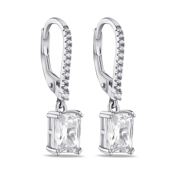 Сережки зі срібла з фіанітами (арт. 7502/4902) – зображення 1