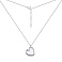 Серебряное колье Сердце с фианитами (арт. 7507/1643) – изображение 2