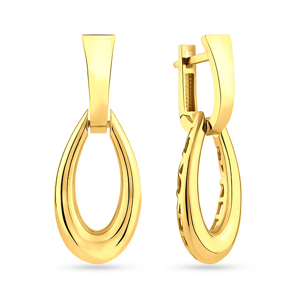 Серьги из желтого золота (арт. 1091077ж) – изображение 1