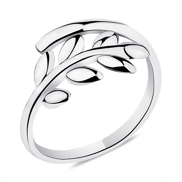 Серебряное кольцо Веточка без камней (арт. 7501/6210) – изображение 1
