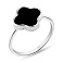 Серебряное кольцо с ониксом (арт. 7501/610/10окп) – изображение 1
