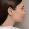 Детские золотые серьги Цветочки (арт. 110484) – изображение 3