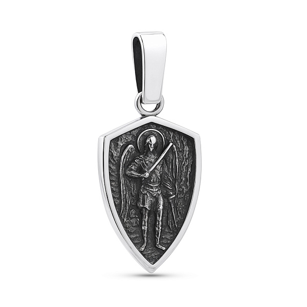 Серебряный подвес Архангел Михаил (арт. 7903/1187пю) – изображение 1