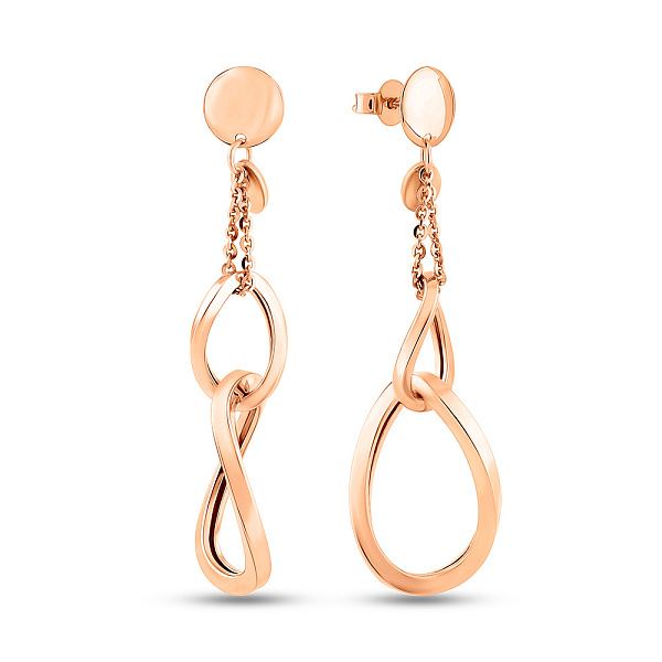 Серьги из красного золота с подвесками (арт. 1091226) – изображение 1