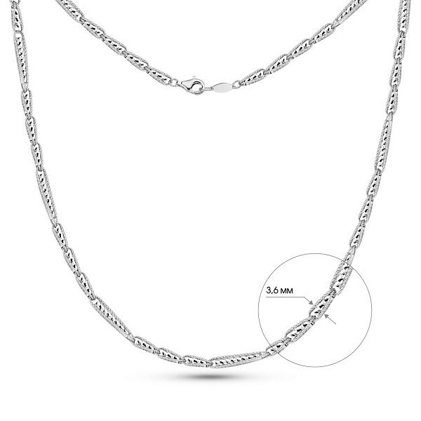 Колье из белого золота Francelli (арт. 352686б) – изображение 4