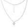 Серебряное колье с жемчугом (арт. 7507/2347жб) – изображение 2