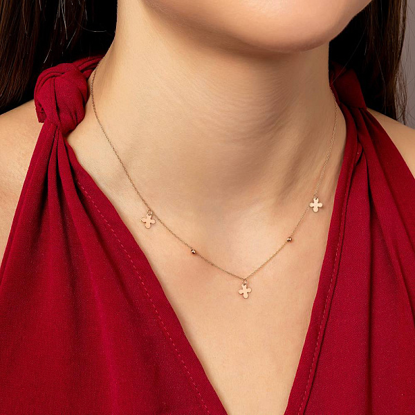 Колье из красного золота (арт. 352814) – изображение 3