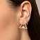 Одиночная серьга из красного золота (арт. 110011Я) – изображение 2
