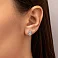 Золотые серьги с бриллиантами (арт. Т011551030б) – изображение 2
