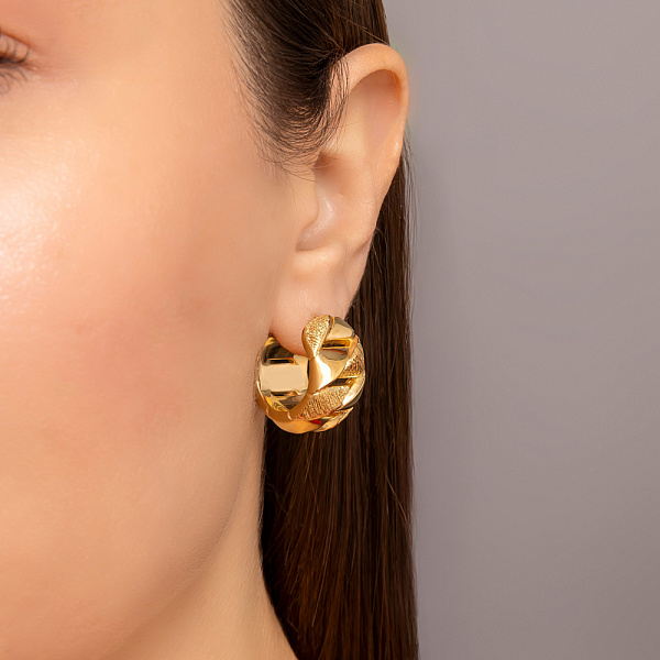 Золотые серьги Francelli (арт. е1091804/20ж) – изображение 2
