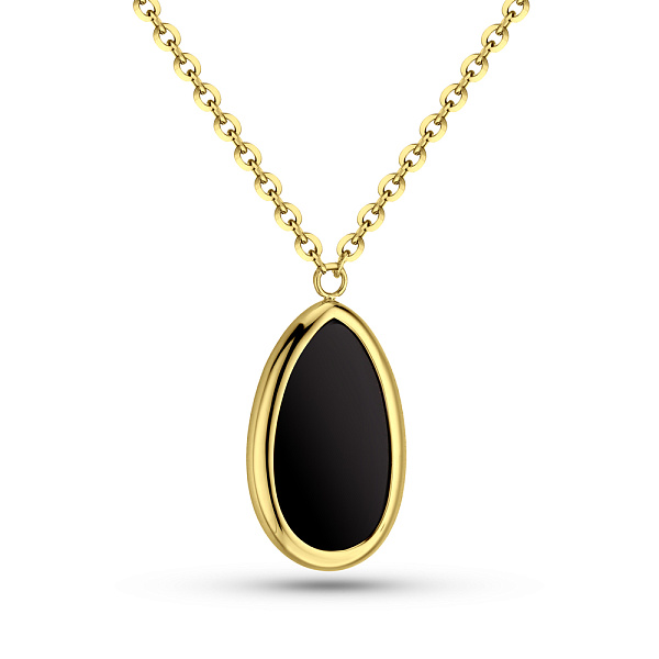Колье золотое Diva с ониксом (арт. 352410жо) – изображение 1