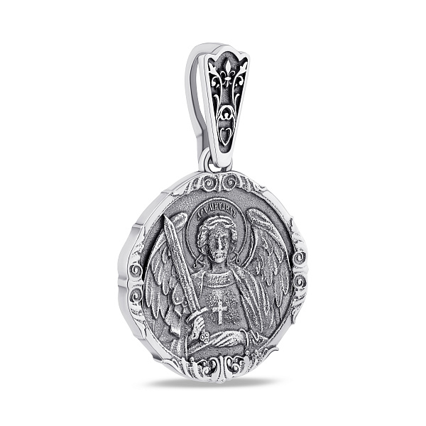 Серебряная ладанка Архангел Михаил (арт. 7917/290пю) – изображение 1