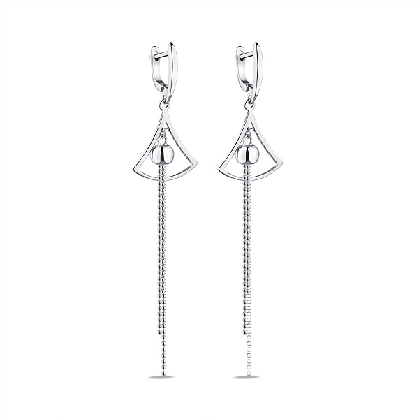 Серебряные серьги-подвески (арт. 7502/9020) – изображение 1