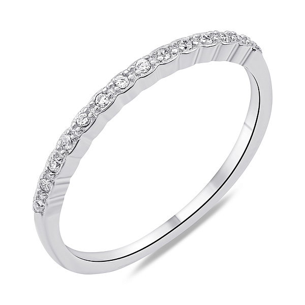 Серебряное кольцо с дорожкой из фианитов (арт. 7501/6944) – изображение 1