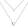 Серебряное колье с фианитом (арт. 7507/1615) – изображение 1