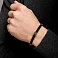Браслет из каучука с золотыми вставками (арт. 340059ч) – изображение 4