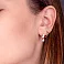 Серьги-кольца из красного золота (арт. 110636) – изображение 3