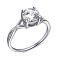Серебряное кольцо с крупным фианитом (арт. 7501/К2Ф/862-16,5) – изображение 1