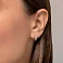 Сережки из желтого золота с фианитами для детей (арт. 110356ж) – изображение 2