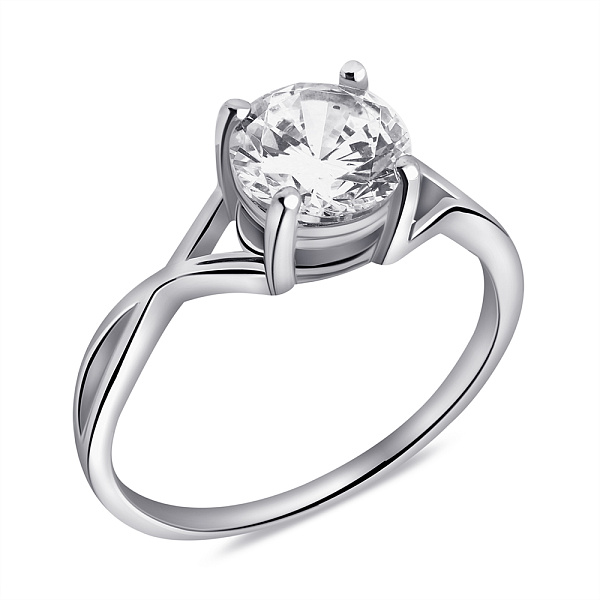 Серебряное кольцо с крупным фианитом (арт. 7501/К2Ф/862-16,5) – изображение 1