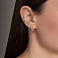 Золотые серьги-конго без камней (арт. 1091388/15) – изображение 2