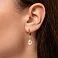 Серьги из красного золота с кварцем (арт. 111245Прк) – изображение 2