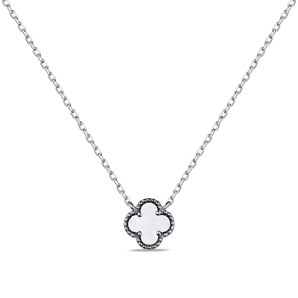 Серебряное колье Клевер (арт. 7507/470/8п) – изображение 1