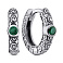Серебряные серьги-конго с альпинитами (арт. 7902/2407/1аз) – изображение 1