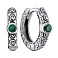 Серебряные серьги-конго с альпинитами (арт. 7902/2407/1аз) – изображение 1