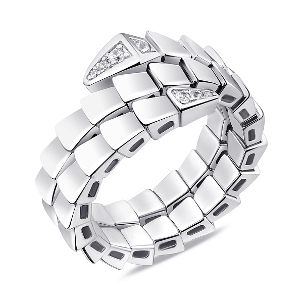 Кольцо из серебра с фианитами (арт. 7501/6438) – изображение 1