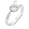 Серебряное кольцо для помолвки с фианитами (арт. 7501/8351) – изображение 2