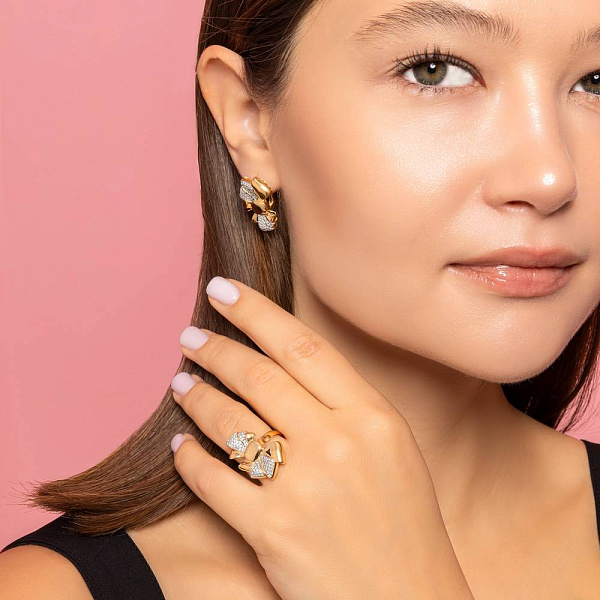 Серьги из желтого золота Francelli (арт. С111361050ж) – изображение 5