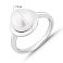 Серебряное кольцо с жемчугом (арт. 7501/8173/2жб) – изображение 2