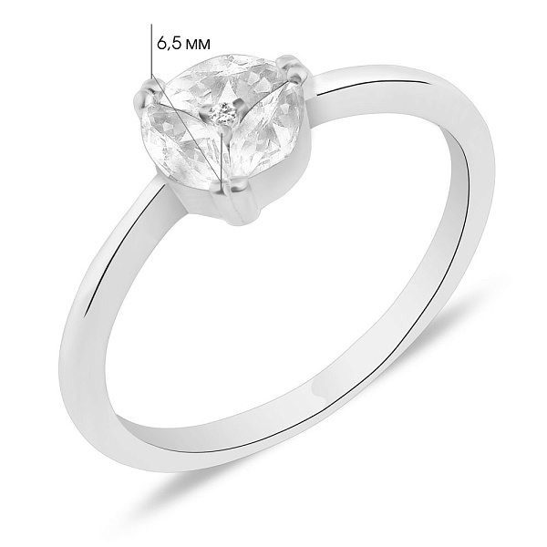 Кольцо из серебра с фианитами (арт. 7501/6042) – изображение 2