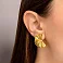 Золотые массивные сережки Francelli (арт. 1091855ж) – изображение 2