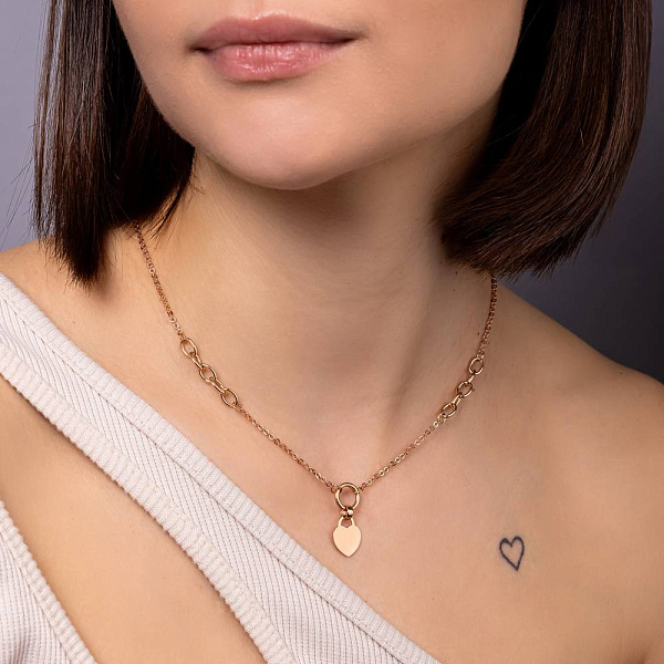 Колье из красного золота Сердечко (арт. 352673) – изображение 3
