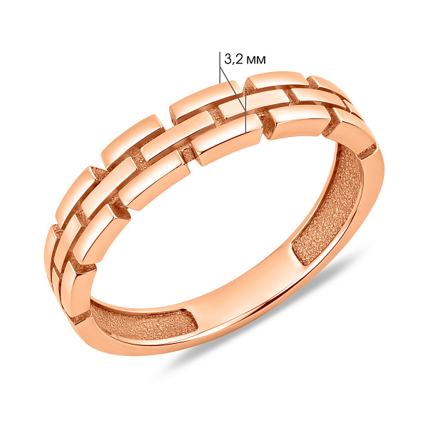 Тонкое золотое кольцо без камней (арт. 154956) – изображение 4