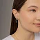 Сережки-подвески из золота с кварцем (арт. 110676Пз) – изображение 3