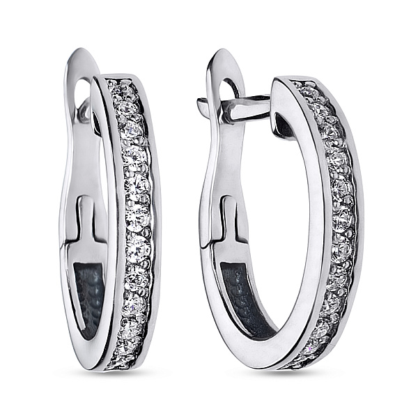 Серебряные серьги с фианитами (арт. 7902/21003) – изображение 1