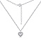 Серебряное колье Сердце с фианитами (арт. 7507/1866) – изображение 2