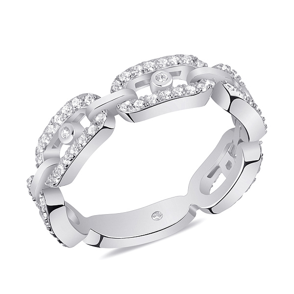 Серебряное кольцо с родированием (арт. 7501/6003) – изображение 1